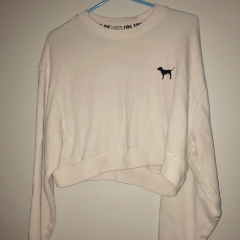 Pink cropped sweater